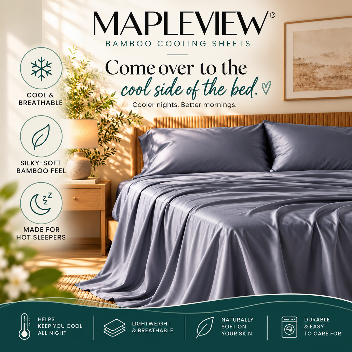 Mapleview® Bamboo Cooling Sheets