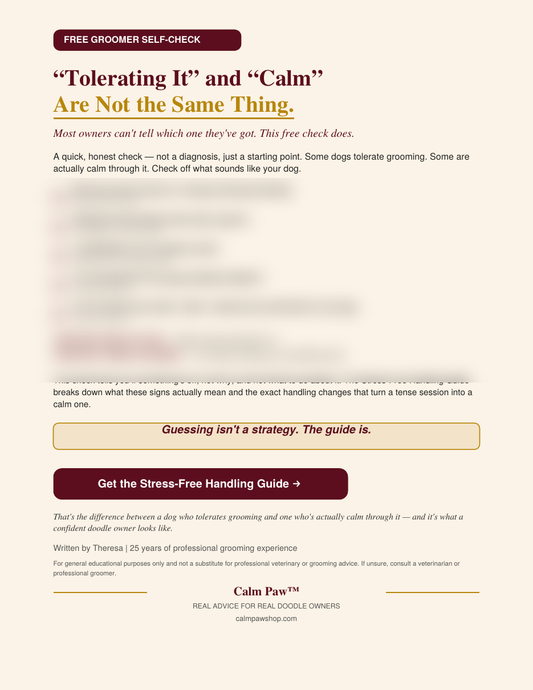 Is Your Doodle Grooming-Stressed? (Free Checklist)